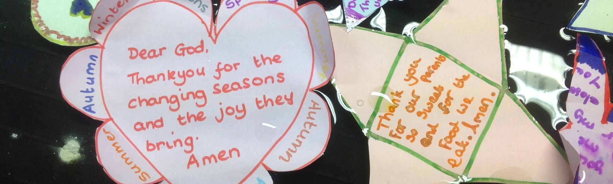 Floating prayers for Ethos To Go Activity