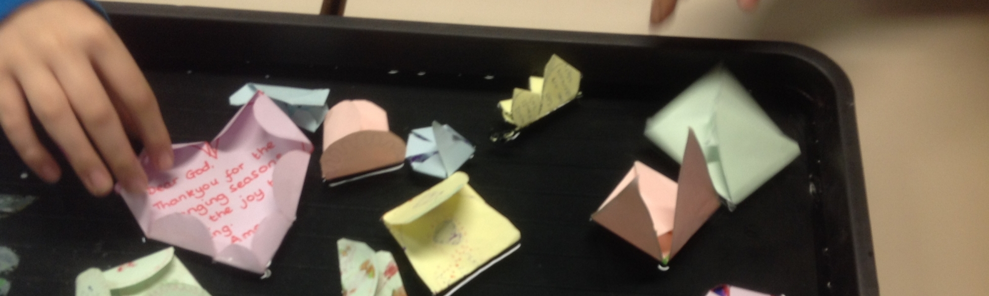 Floating prayers for Ethos To Go Activity