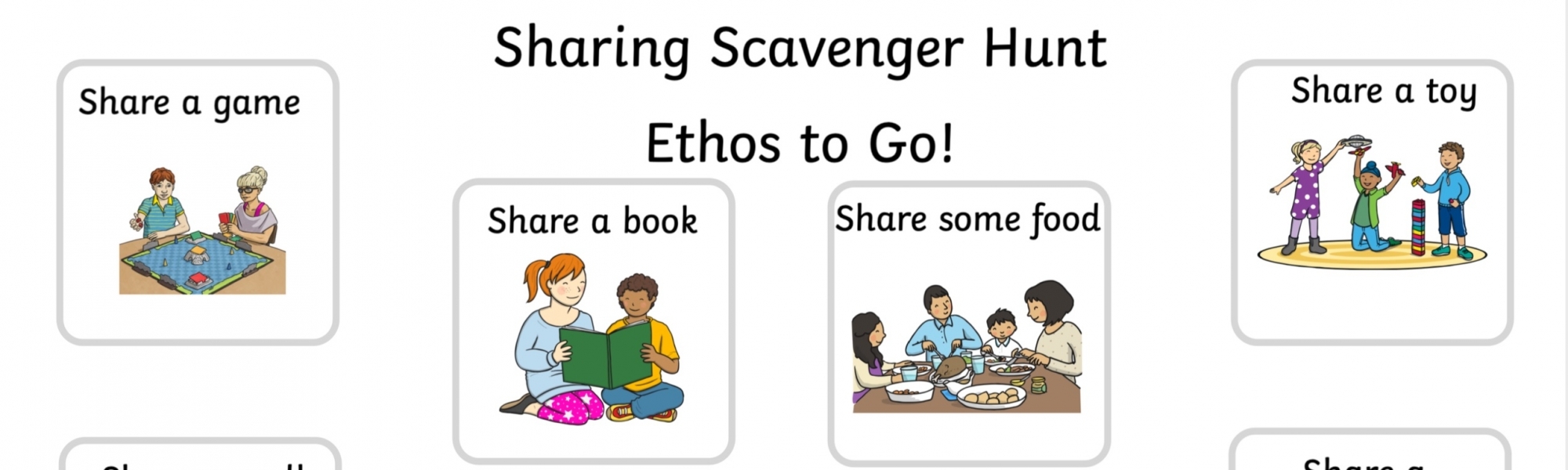 Ethos to Go Sharing Scavenger Hunt W/C 14/06/21&nbsp;