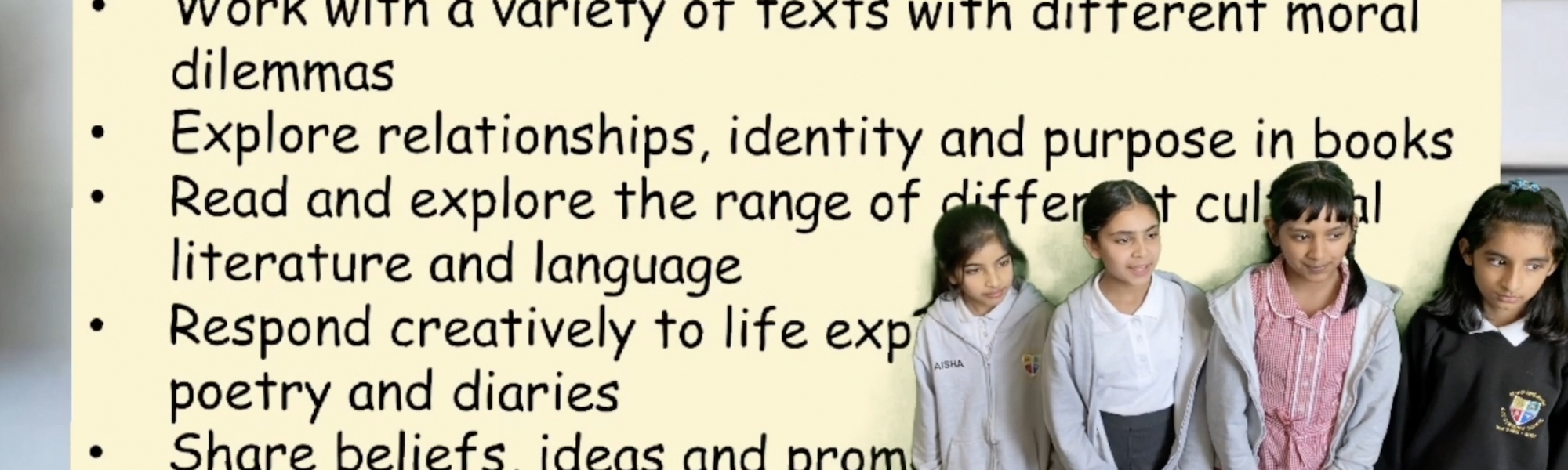 Ethos to Go W/C 25/04/22 Christian Values across the curriculum