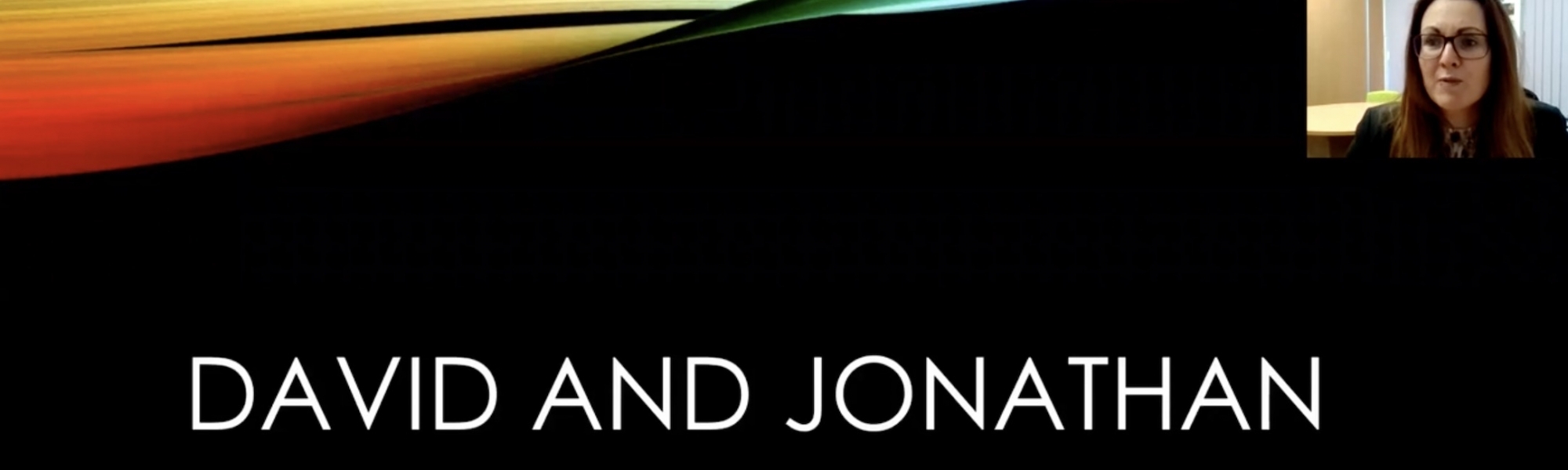 Love and Friendship David and Jonathan