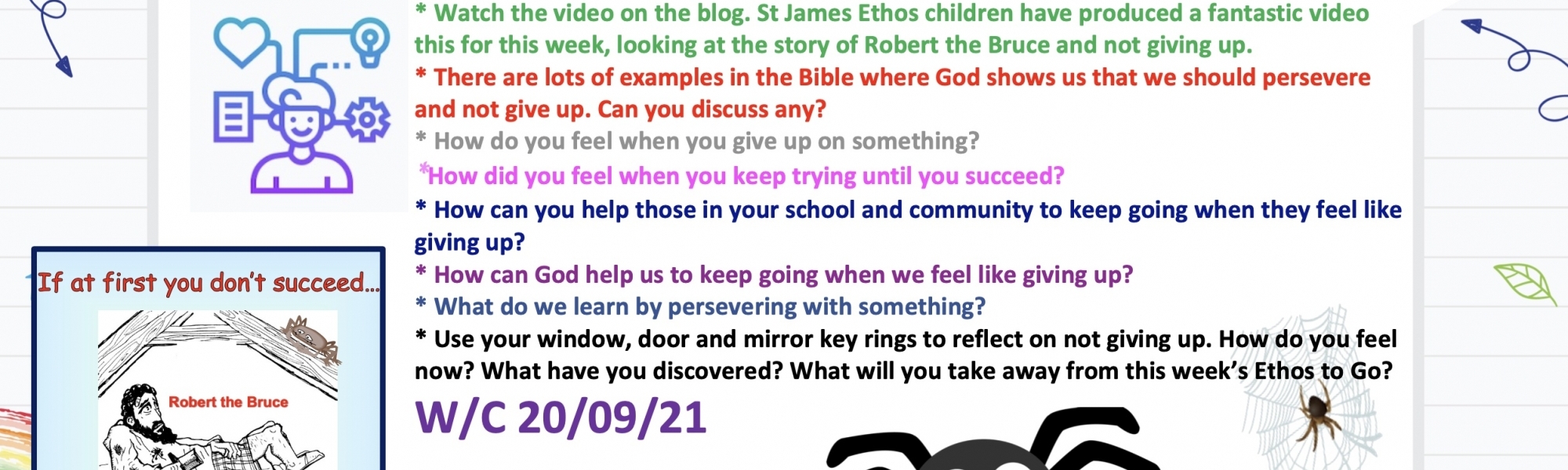 Ethos to Go W/C 20/09/21 Don't Give Up!
