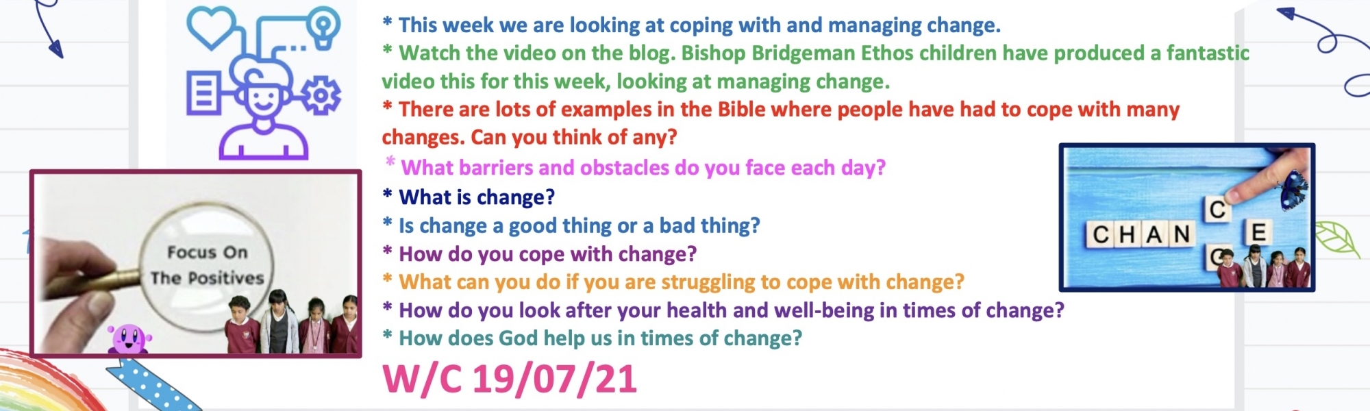 Managing Change W/C 19/07/21