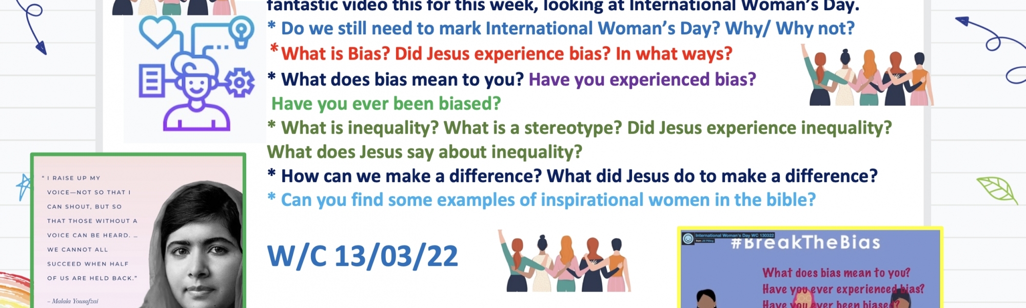 W/C 13/03/22 International Woman's day